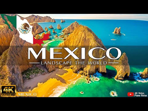 FLYING OVER MEXICO (4K UHD) - Relaxing Music Along With Beautiful Nature Videos - 4K Video HD
