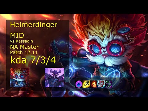 Rank 4 NA Heimerdinger Mid: Heimerdinger vs Kassadin