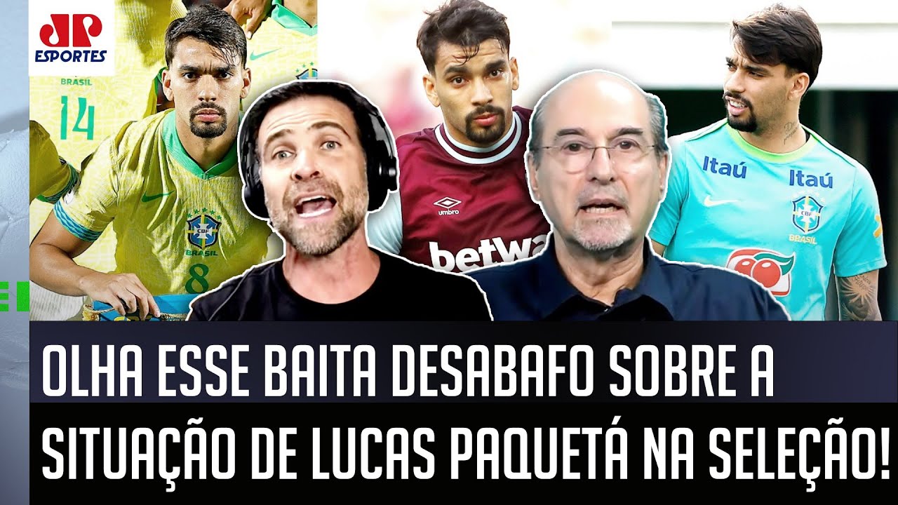 "Eles TÊM QUE TER VERGONHA NA CARA! É UM ABSURDO o Paquetá..." OLHA esse DESABAFO sobre a Seleção!