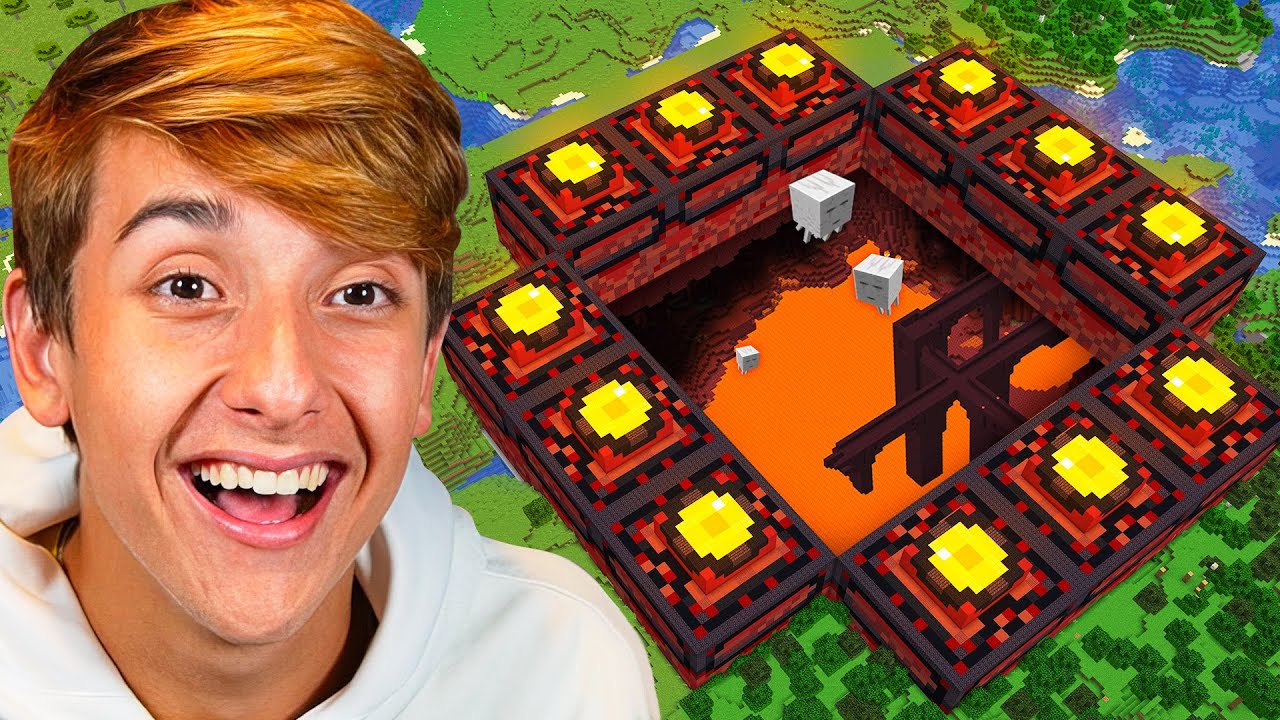 EU FIZ O PORTAL DO NETHER BIZARRO NO SERVIDOR DE YOUTUBERS