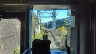 【貴重な三線軌条】箱根登山電車前面展望　箱根湯本→入生田