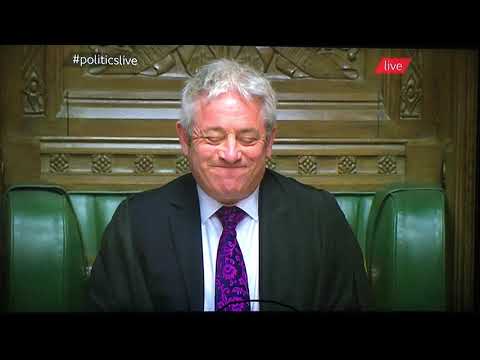 Classic John Bercow House of Commons Intervention "Ooordeeeeeeeeeeer"