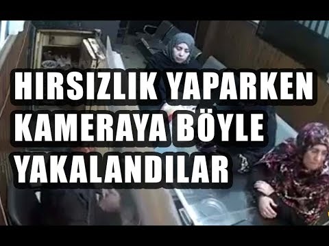 Hırsızlık yaparken kameraya böyle yakalandılar