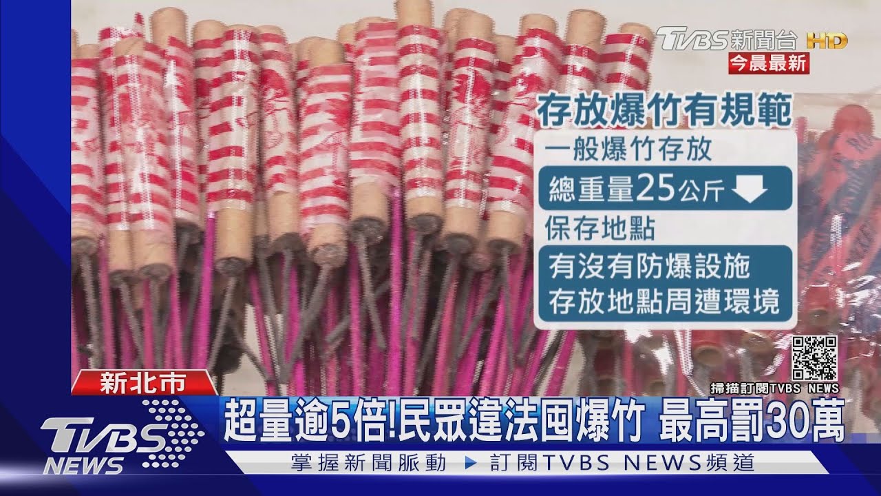 民宅內存130kg爆竹 違法囤積恐釀爆炸