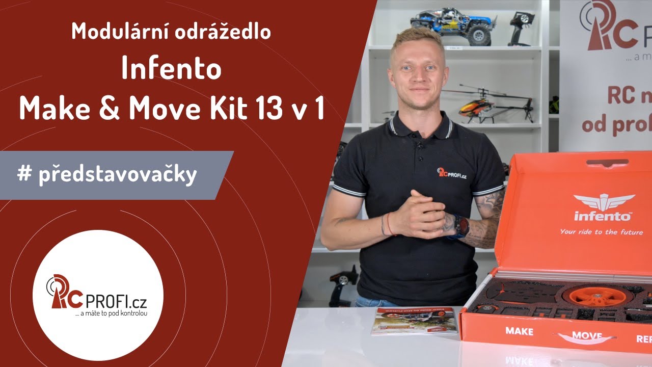 Odrážedlo Infento Make & Move Kit 13 v 1