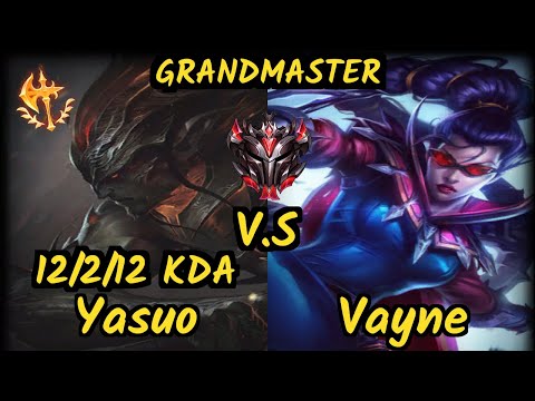 Attila (YASUO) vs VAYNE - 12/2/12 KDA BOTTOM ADC GAMEPLAY - EUW Ranked GRANDMASTER
