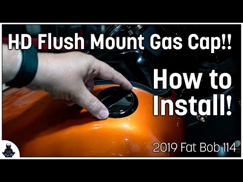 Mods | How to install an HD flush mount fuel cap on a Fat Bob (or other Harley-Davidson)