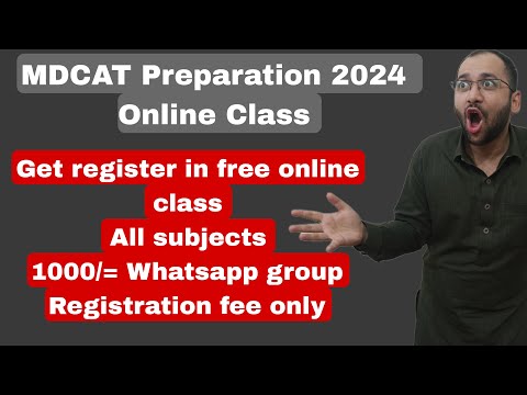 Free MDCAT Preparation 2024 | Online class 1000/= Whatsapp group Registration fee only
