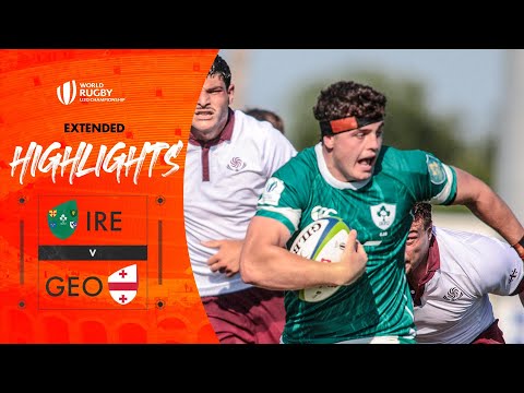 Ireland win THRILLER | Ireland v Georgia | World Rugby U20 Championship 2025 Extended Highlights