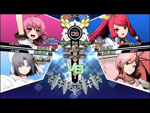 BLAZBLUE CROSS TAG BATTLE (Online Match) Heart/Yumi vs Izayoi/Neo