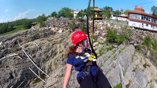 preview picture of video 'Ziplining at Grand Falls Gorge - Adam and Beth'