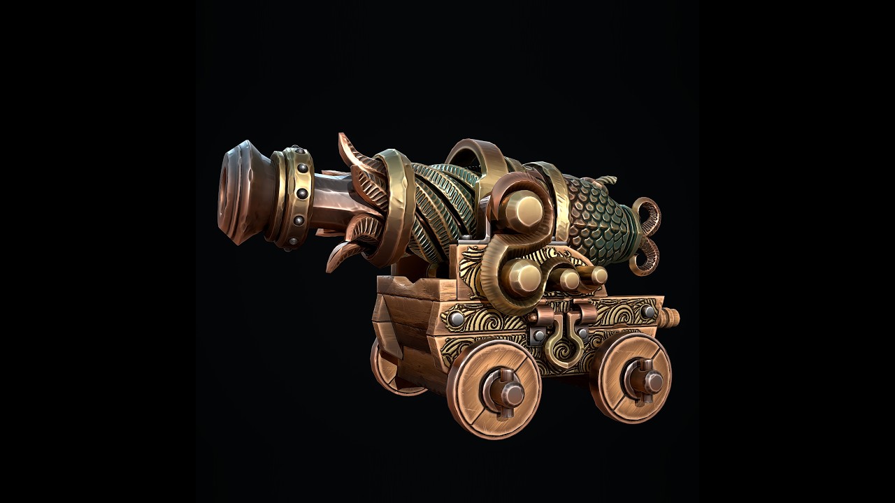 Leviathans Wrath Cannon 3D Model