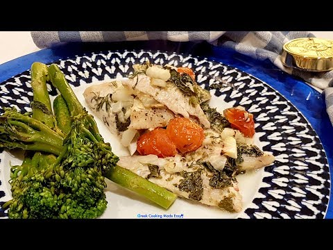 Oven Mullet Fillets in Lemony Sauce - Ψητά Μπαρμπούνια Φιλέτα με σάλτσα Λεμονιού