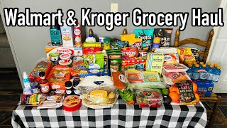 Grocery Haul WITH PRICES | Kentucky Family of 4 | Walmart & Kroger | January 2023