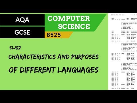 69. AQA GCSE (8525) SLR12 - 3.4 Characteristics and purposes of different languages