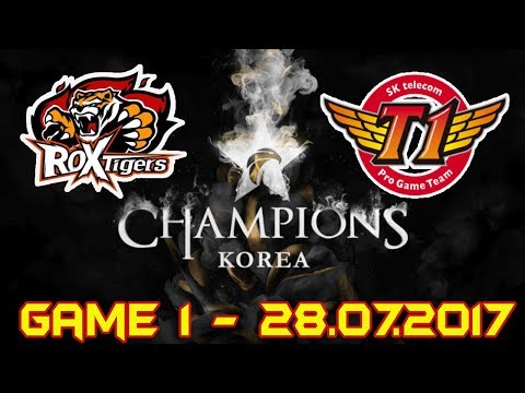 [LCK Summer 2017 W8D4] SKT vs ROX game 1 Highlights | SK telecom T1 vs. ROX Tigers