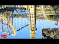 Defunct Batwing Flying Dutchman Lay Down Roller Coaster Six Flags America 4K POV On Ride