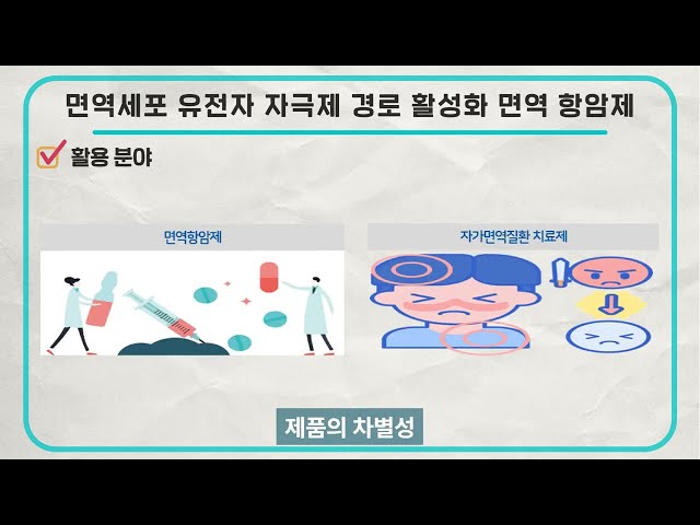 면역세포 유전자 자극제 경로 활성화 면역 항암제