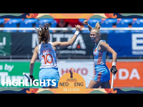 FIH Hockey Women's Junior World Cup 2025 Chile: Game 45, Highlights: Netherlands vs England