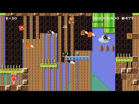 Monty Battlefield Canyon by Ridley U ~ World Record! - Super Mario Maker - No Commentary 1bt