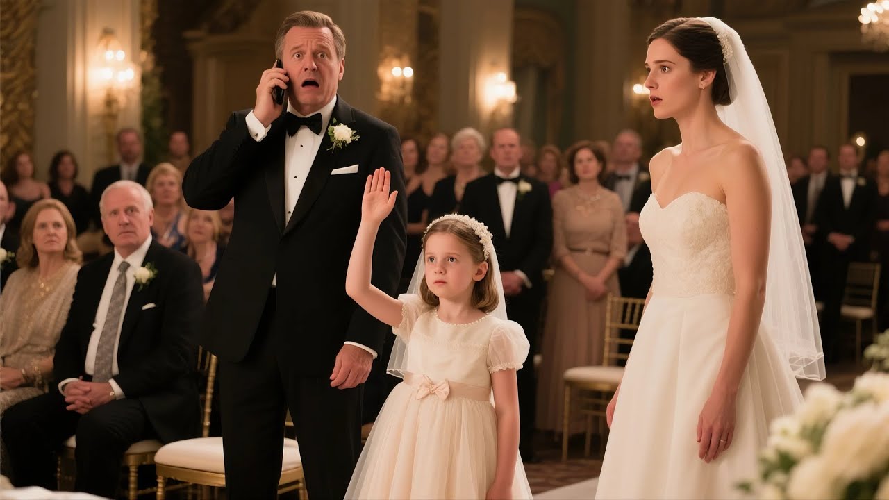 LITTLE GIRL STOPS DAD’S WEDDING, EXPOSES BRIDE’S SECRET—HE CALLS 911 INSTANTLY