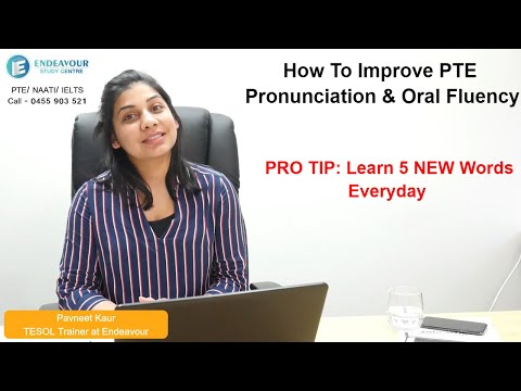 PTE Preparation: Improve Your English Pronunciation | Endeavour PTE Study Centre