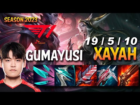 T1 Gumayusi XAYAH vs EZREAL ADC - KR Ranked