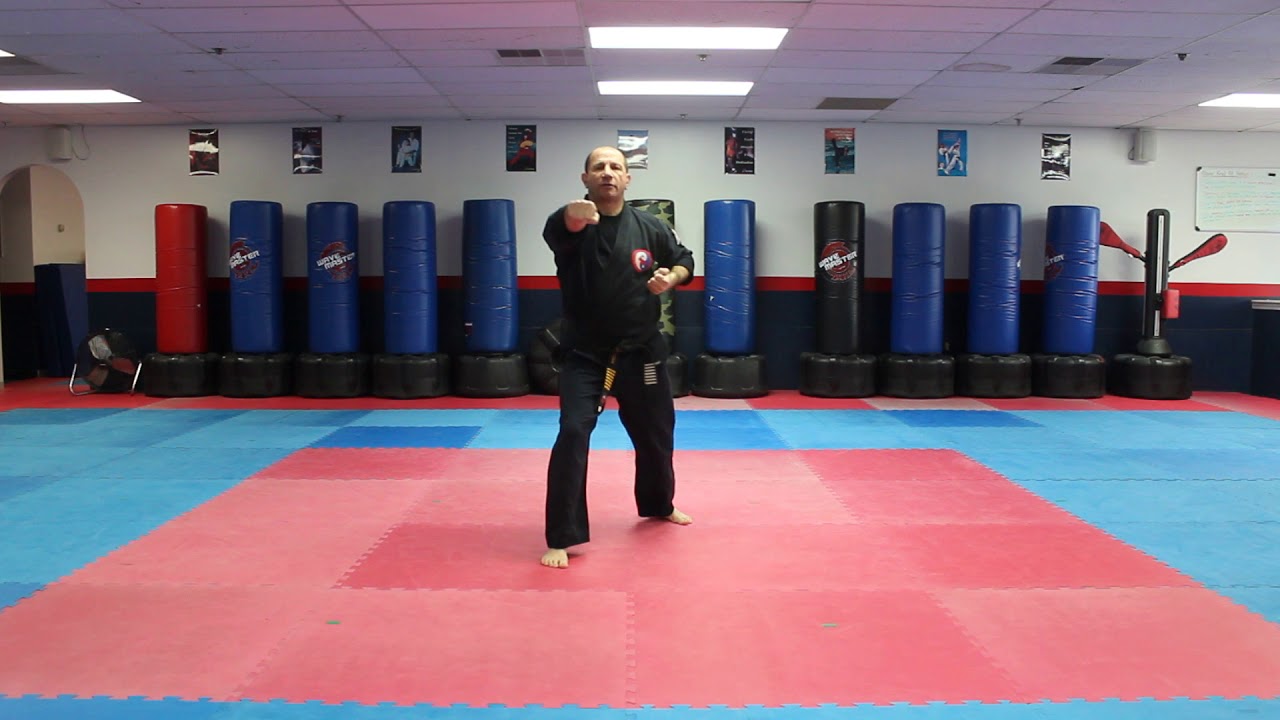 Kyoshi Demonstrates 1 Pinon - Shaolin Kempo Karate Demonstration with Walk - Through