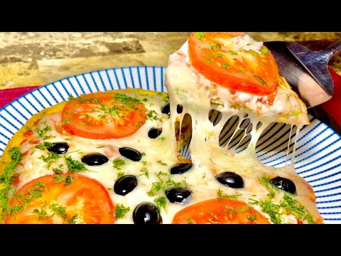 Healthiest Pizza in the World - Homemade Recipe without flour and oven
