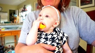 BABY'S FIRST ORANGE!