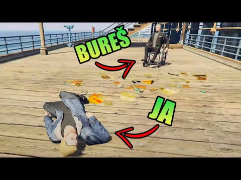 BUREŠ na VOZÍKU! GTA 5 ROLEPLAY funny moments #1