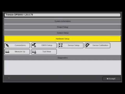 10. Trimble DPS900 V1.2 - Sensor Setup: Configure I/O Box for Steel Changes, Auto Stop, Auto Save