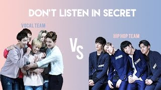 [SEVENTEEN] DON'T LISTEN IN SECRET VOCAL TEAM VS HIP HOP TEAM | CARATLAND SWITCH ROLES EDITION