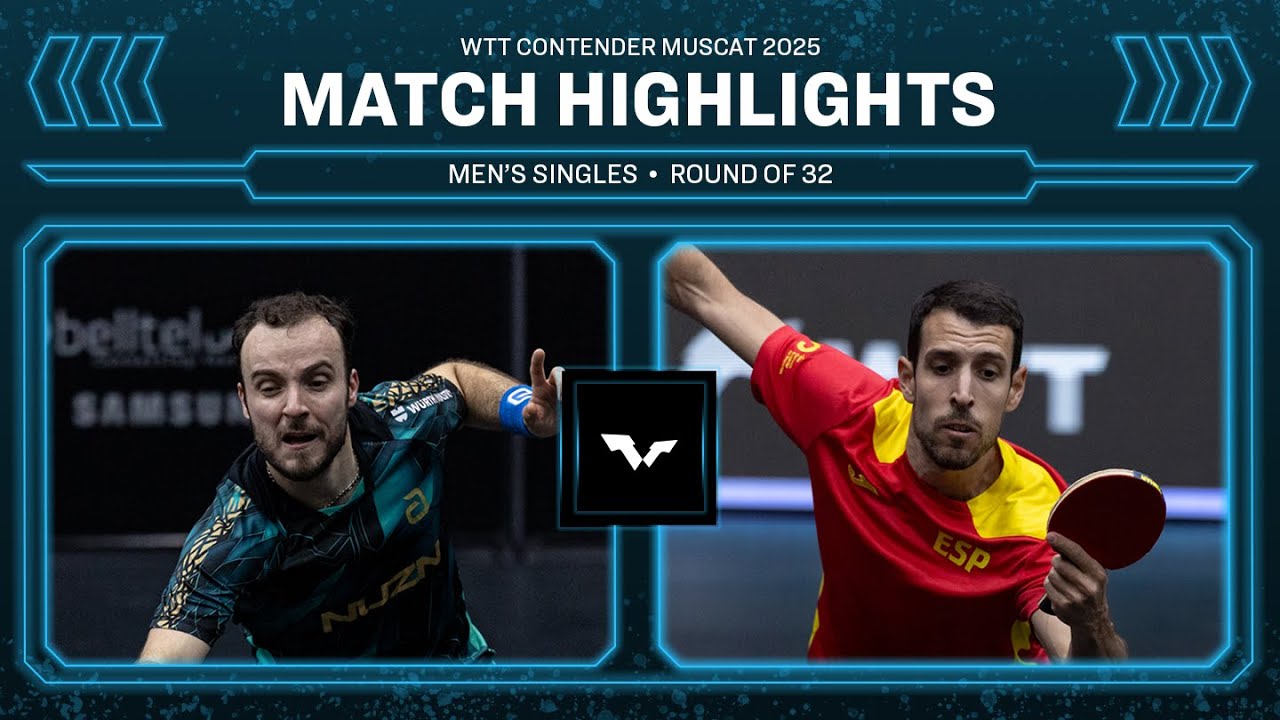 Simon Gauzy vs Alvaro Robles | MS R32 | WTT Contender Muscat 2025