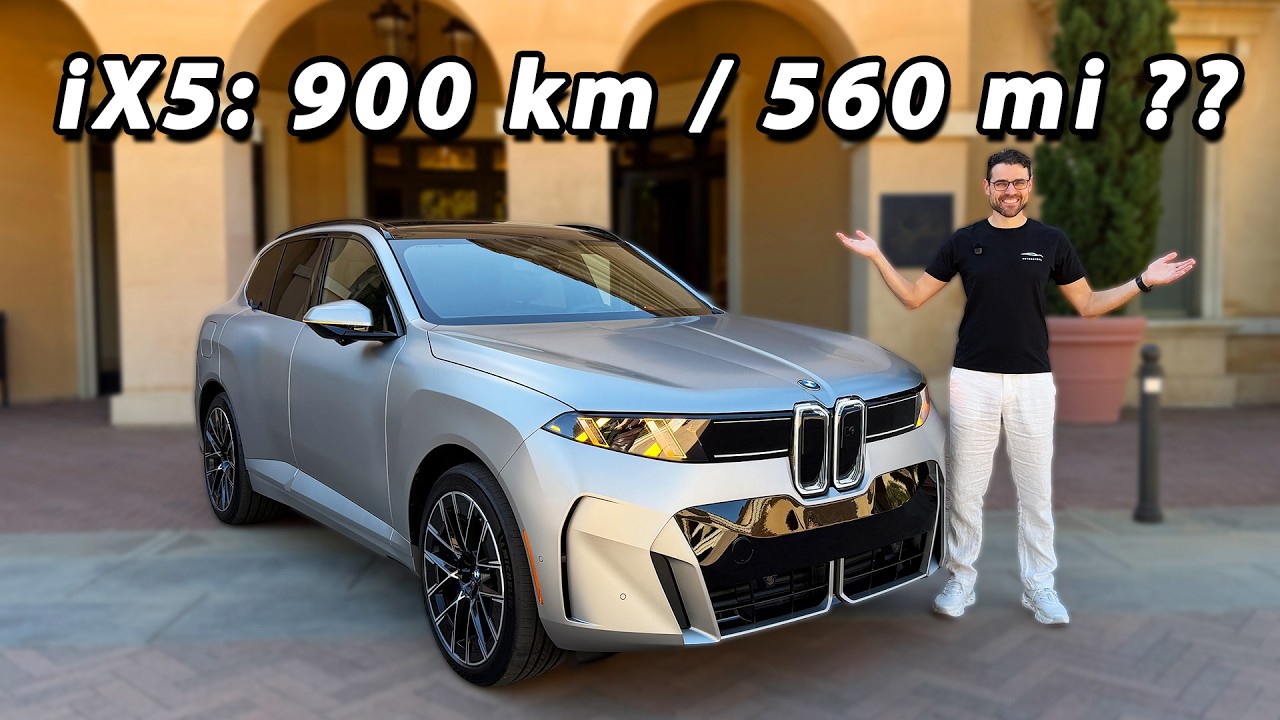 all-new BMW X5 driving REVIEW iX5 (EV) vs X5 40 (ICE) - now the best premium SUV? (2027 G65)