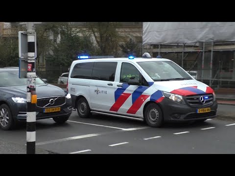 P1, Politie Mercedes-Benz Vito met spoed naar een melding in Groningen