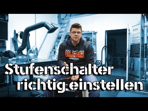 Wie stelle ich mein Schweißgerät ein? | MIG MAG Stufenschalter
