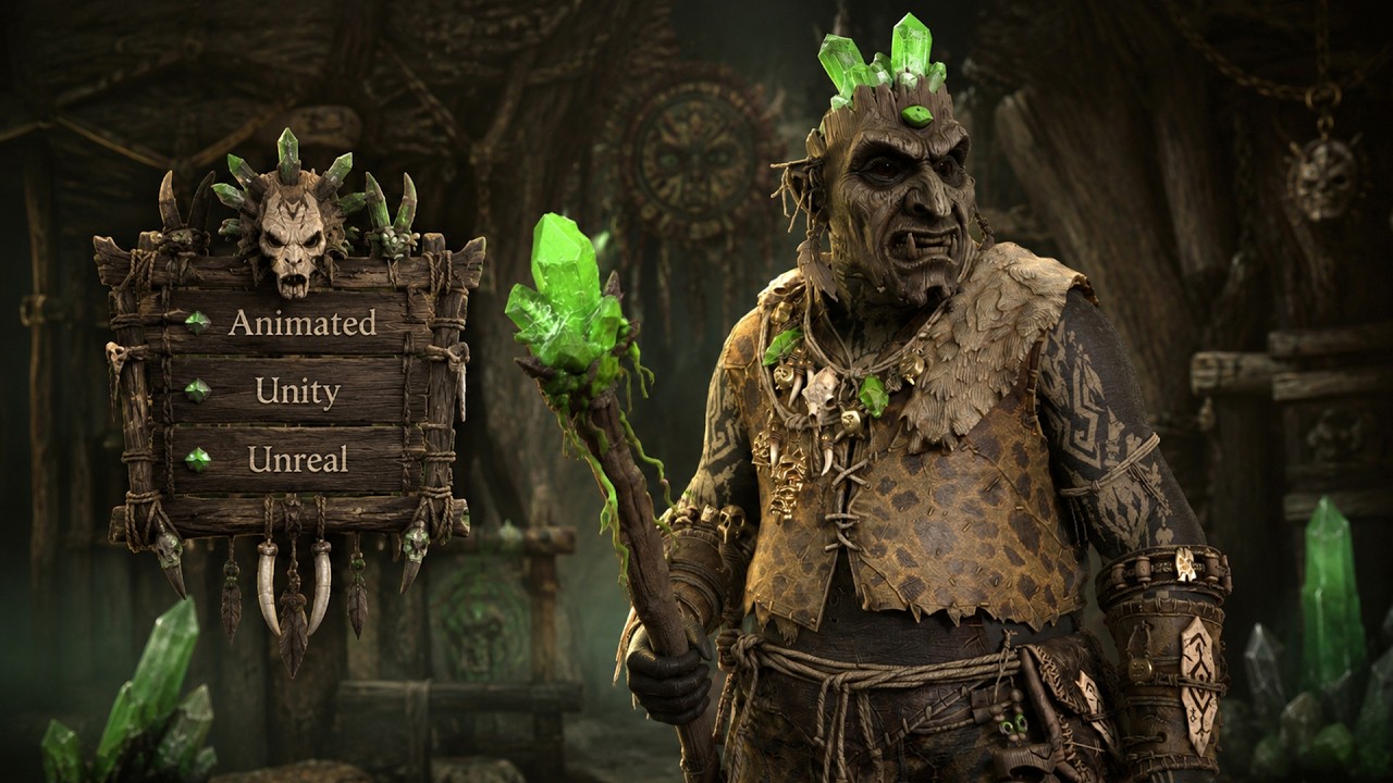 Orc Shaman Four 3D Model