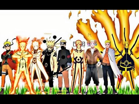 Naruto Uzumaki - All Forms (Naruto,Naruto Shippuden,Naruto The Last,Naruto Gaiden,Boruto Movie) 2016