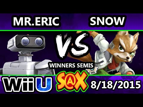S@X 111 - Snow (Fox) Vs Mr.Eric (R.O.B.) SSB4 Winner Semis - Smash Wii U - Smash 4