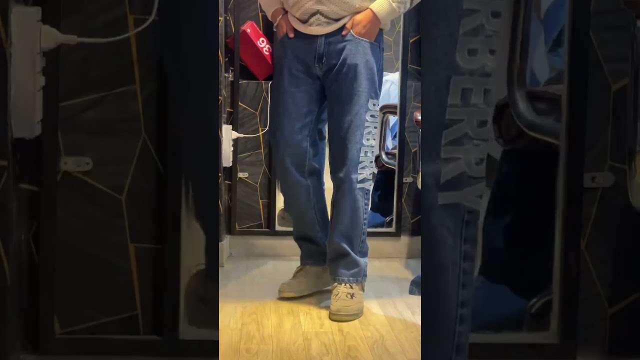 Imported burberry jeans🔥 Follow us on ig- bigboyzzzfashion❤️ #shorts #trending #mensfashion #viral