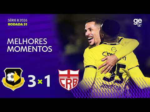 Gols e melhores lances de São Bernardo x CRB