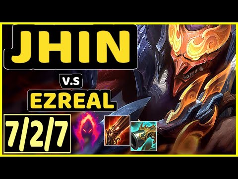 JHIN vs EZREAL - 7/2/7 KDA BOTTOM ADC GAMEPLAY - BR Ranked MASTER