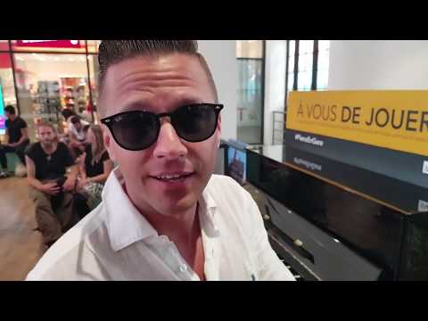 Matthew Lee plays Boogie Woogie mixed with Classical Music at the train station in Nice Ville France