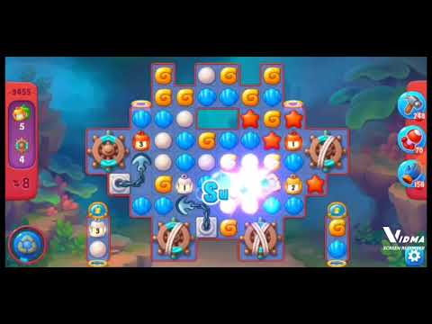 Fishdom. 9455 hard level no boosters and diamonds. 18 moves