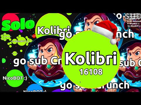 EPIC AGARIO 90K+ SCORE SOLO AGAR.IO GAMEPLAY 🎄 ( Agar.io Christmas Special )
