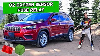 Jeep Cherokee O2 Sensor Oxygen Sensor Fuse Relay Location Replacement 2014 2023