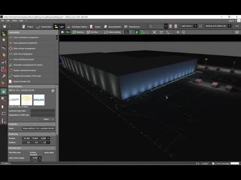 How to realize a lighting design for a facade