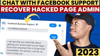 How To Recover Hacked Facebook Page Admin Access Instantly 2023 | Full Recovery Tutorial