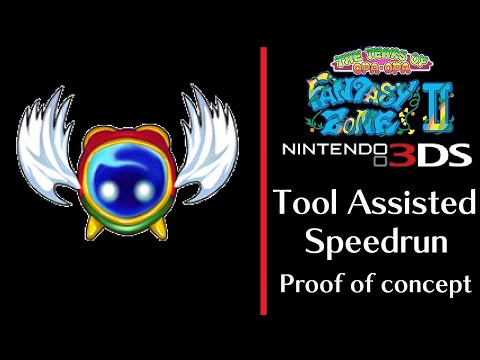 3DS Fantasy Zone 2 - Best Ending Deathless Rough TAS  (proof of concept)